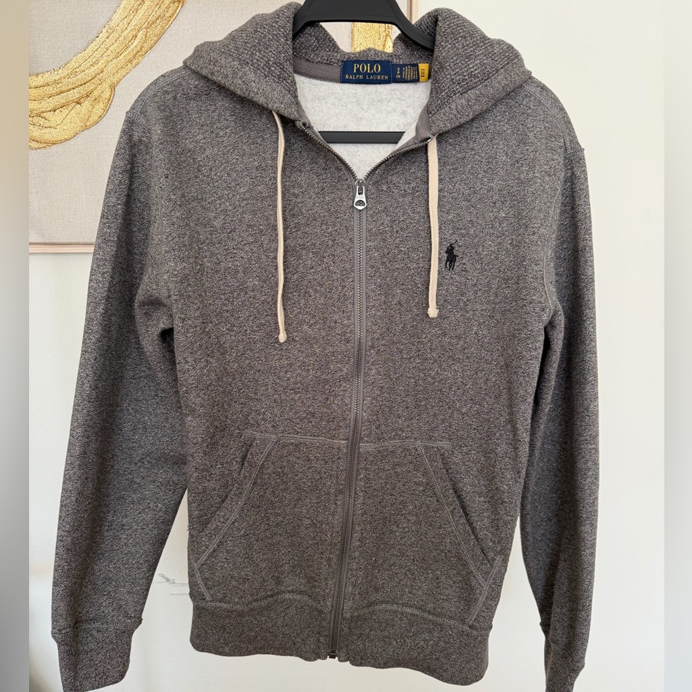 Ralph Lauren Charcoal Hoodie with Zip